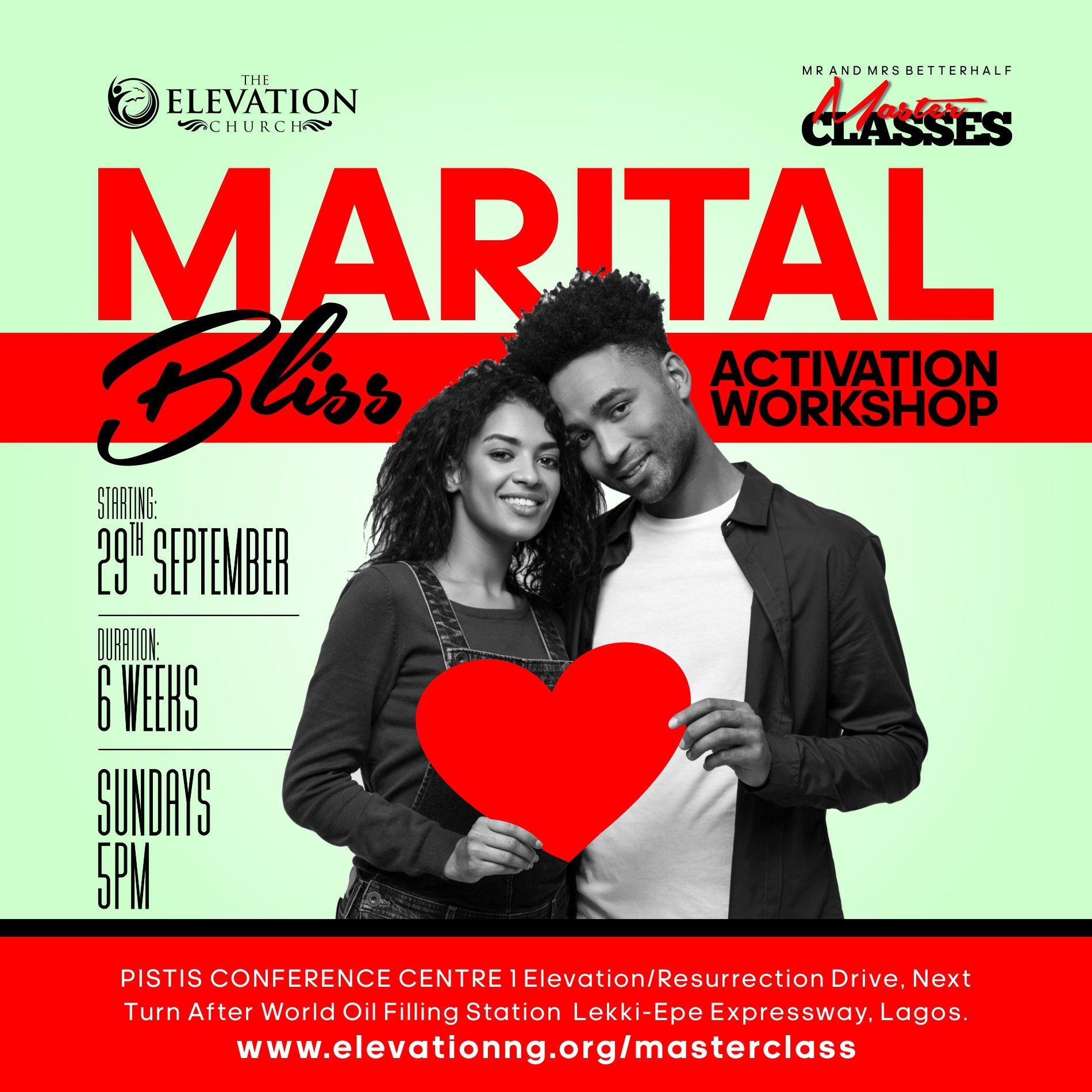 Marital Bliss Activation Workshop (Island only) cover image